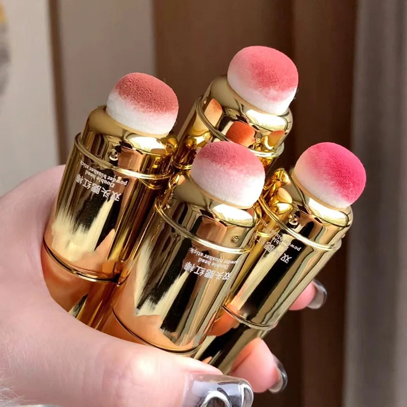 Двойная головка румяна-стик многоцелевой крем красные отеки тени для век