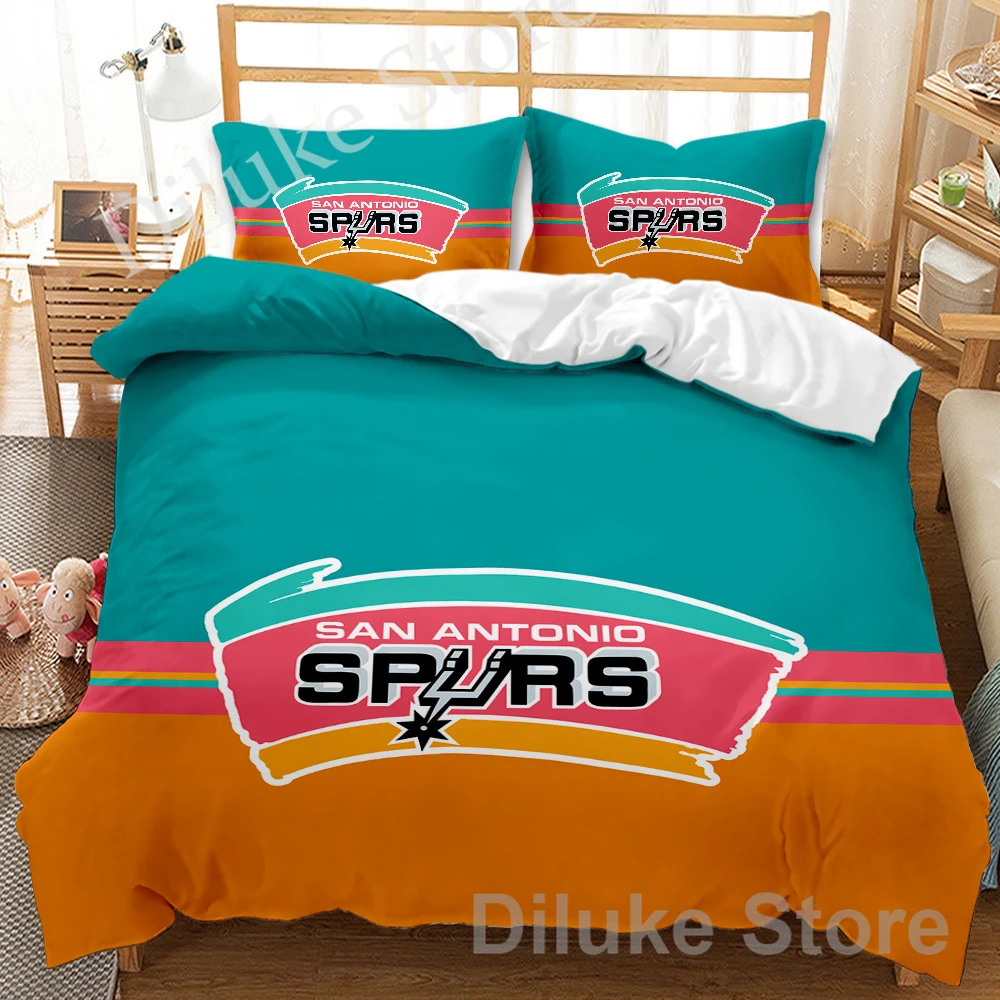 

2021 Basketball Logo Cover Pillowcase Bed Linens Bedclothes Home Textile Twin Full Queen King Size NBA Textile