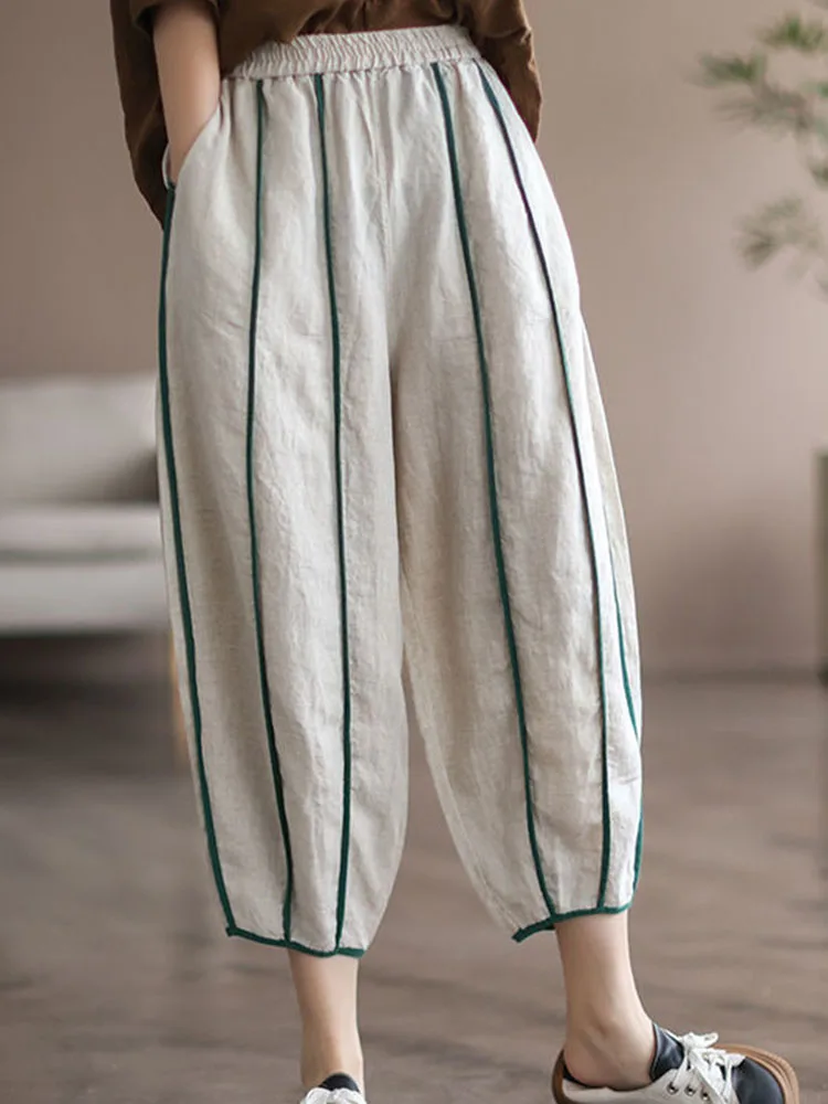 Брюки-султанки женские с завышенной талией шикарные повседневные