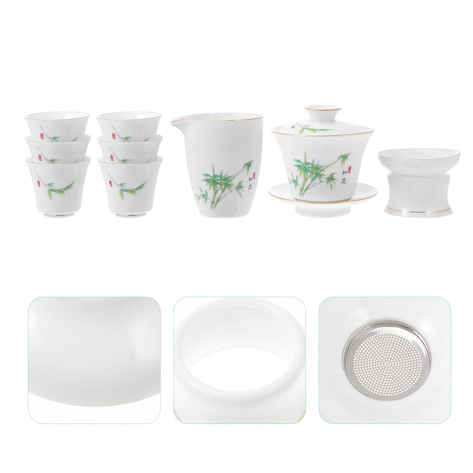 

1 Набор, китайские чайные чашки, чайный набор, керамический чайник, чайный набор, чашка, чайная посуда кунг-фу