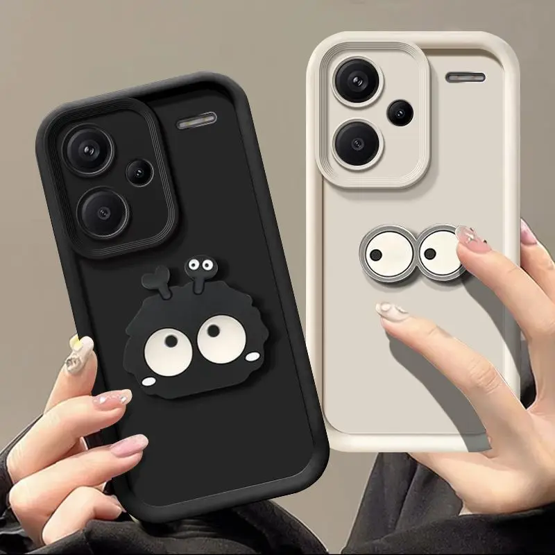 Фото Милый силиконовый чехол с 3D-глазами для Xiaomi 17T Pro, 15T, 14T, 13T, 11T, Mi 13, 12, 11 Lite 5G NE, противоударный чехол №1