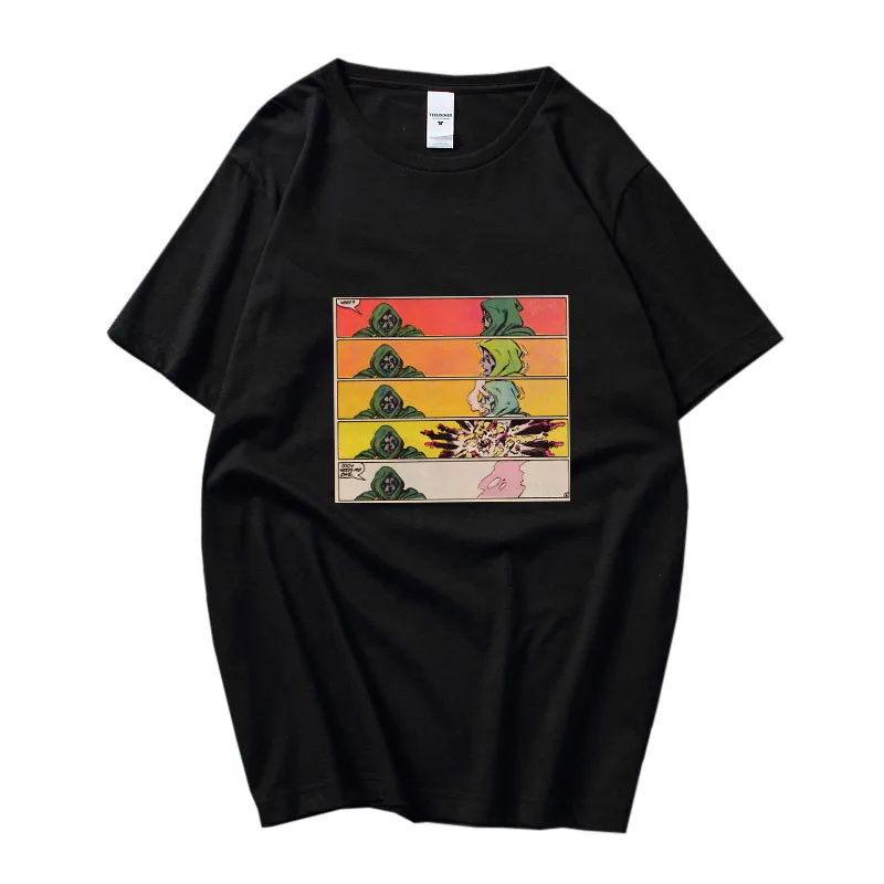 

T-shirt Men Mf Doom Short Sleeve T Shirt Men's Casual Loose Tee Shirt Women Hip Hop Retro Tshirt Harajuku Casual Printed Tshirts