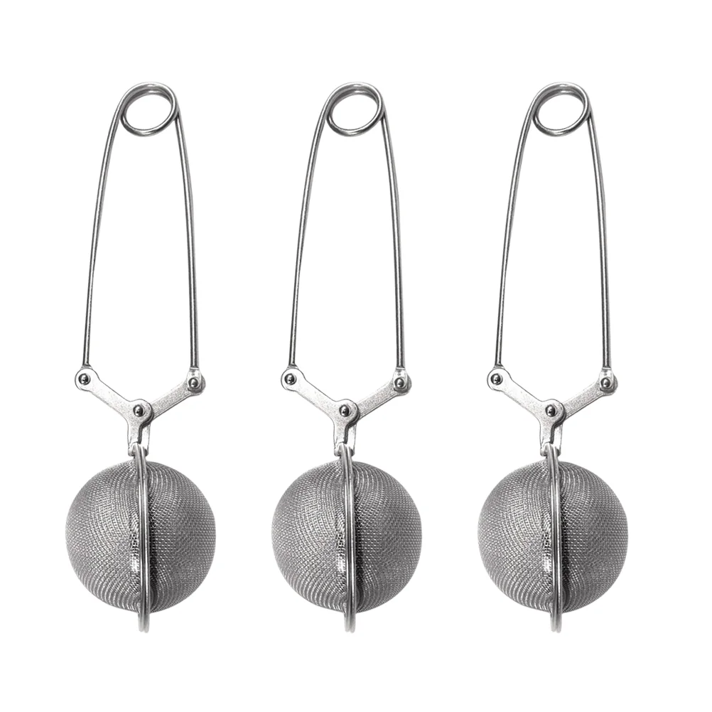 

Tea Strainer Infuser Leaf Mesh Steel Filter Steeper Loose Stainless Diffuser Snap Interval Sieve Metal Handle Infusers Bar