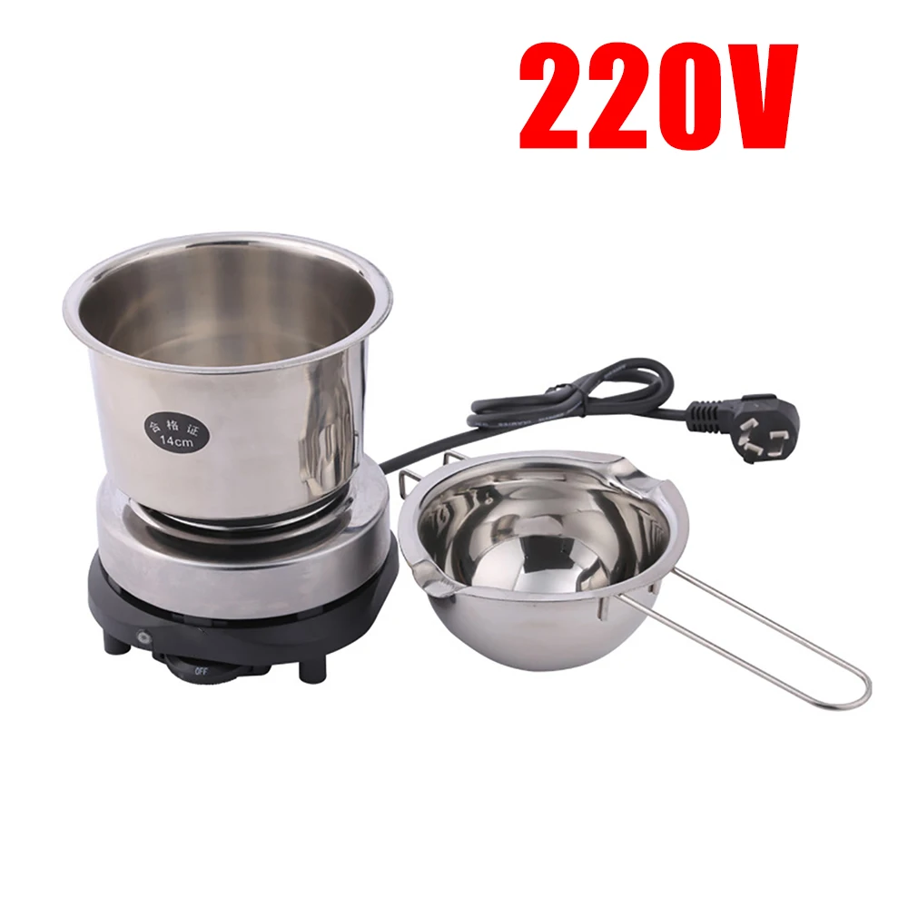 

220V Handmade Soap Candle Making Tool Kit Melting Pot Soap Aroma Candles Chocolate Wax Heating Boiler Set Making Heating Pot