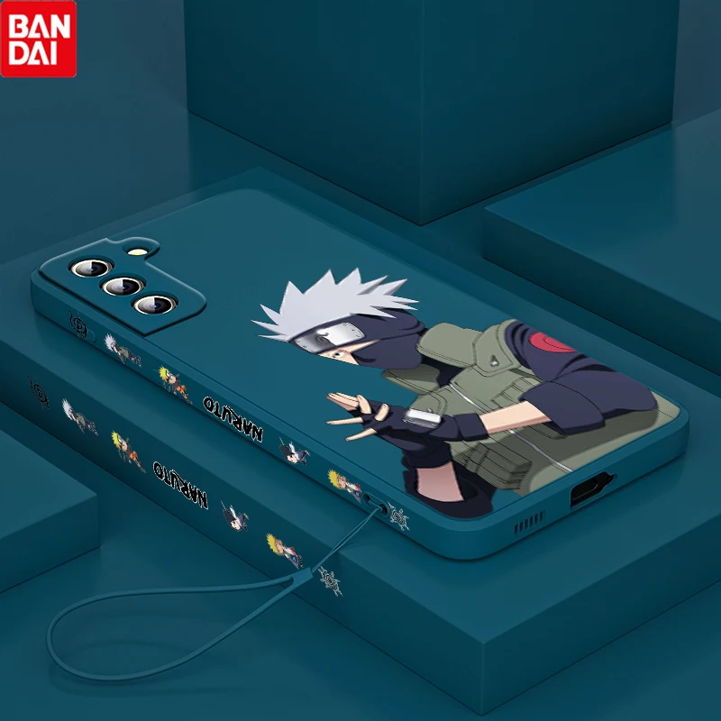 

Anime NARUTO Cute For Samsung Galaxy S22 S21 S20 S10 Note 20 10 Ultra Plus Pro FE Lite Liquid Left Rope Phone Case Cover Shell