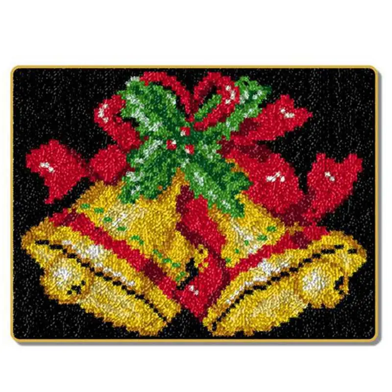 

Diy рождественская Подушка, коврик для вышивки, сегментная вышивка, напольный коврик, шерстяной материал для вышивки