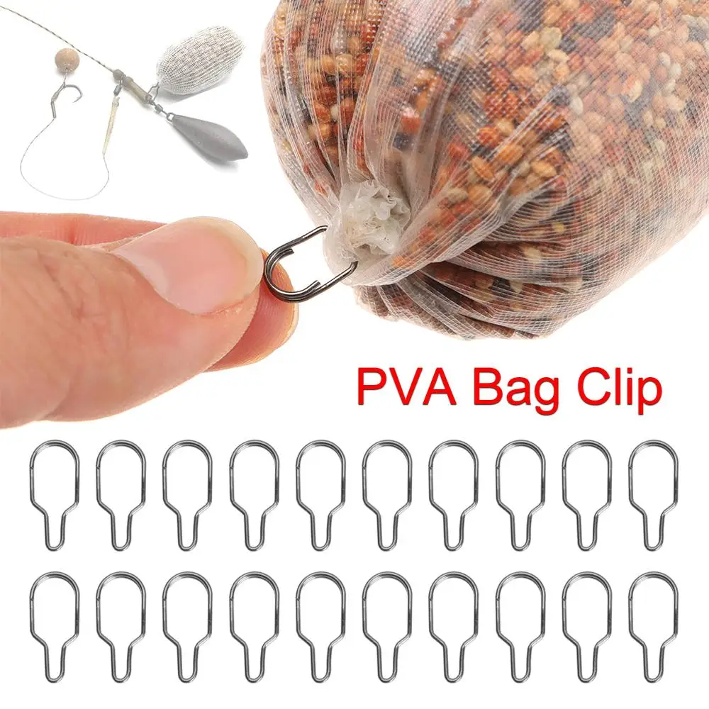 

50Pcs/Pack High Quality New Durable Equipment Bait Clips Carp Fishing Accessories PVA Bag Clip Angling Feeder Supplies