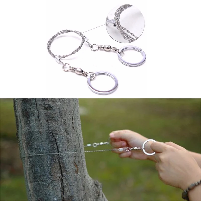 

2021 New Hand Chain Saw Safety Survival Fretsaw ChainSaw Emergency Outdoor Steel Wire Saw Pocket Gear Camping Hunting Kits