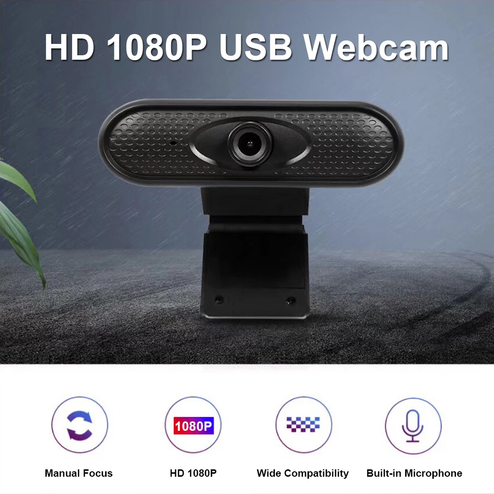 

USB Driver Free Web Camera Household Computer 1080P HD Webcam with Built-in Microphone Accessories for PC TV