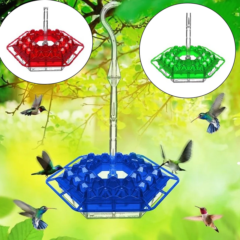 

Hanging Hexagonal Hummingbird Feeder With Hook Unique Filling System Feeding