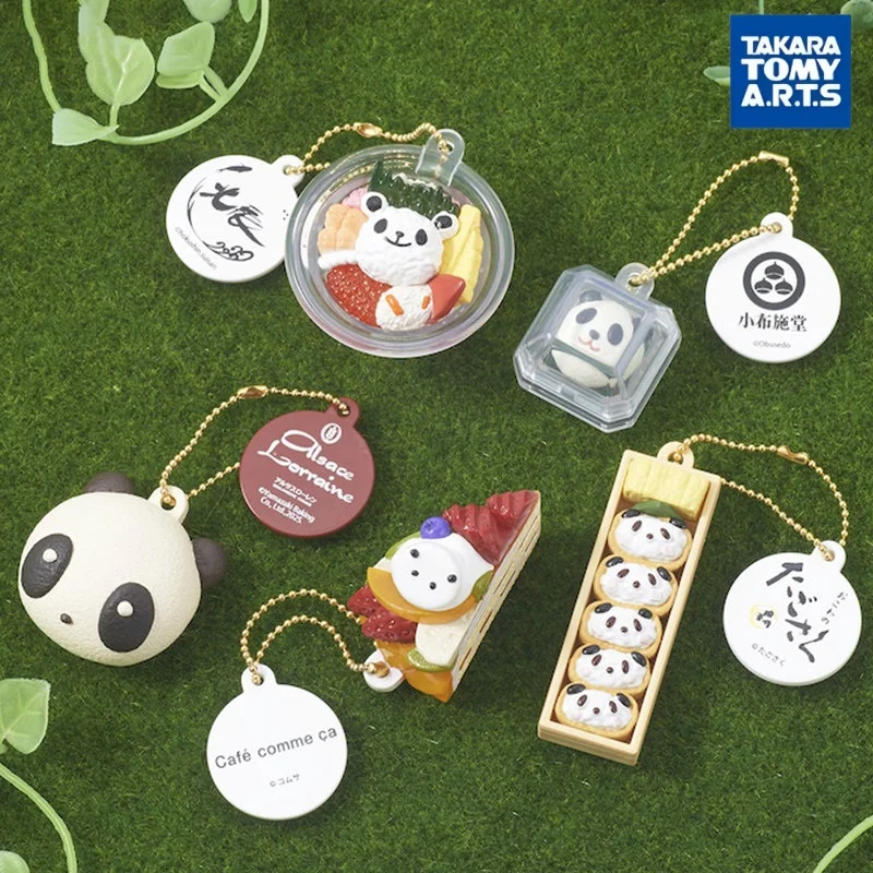 Фото Миниатюрная модель еды с пандой Takara Tomy, брелок для сумки, микроподвеска Gashapon из магазина Matsuzakaya Ueno, украшение для сумки для коллекционеров №1