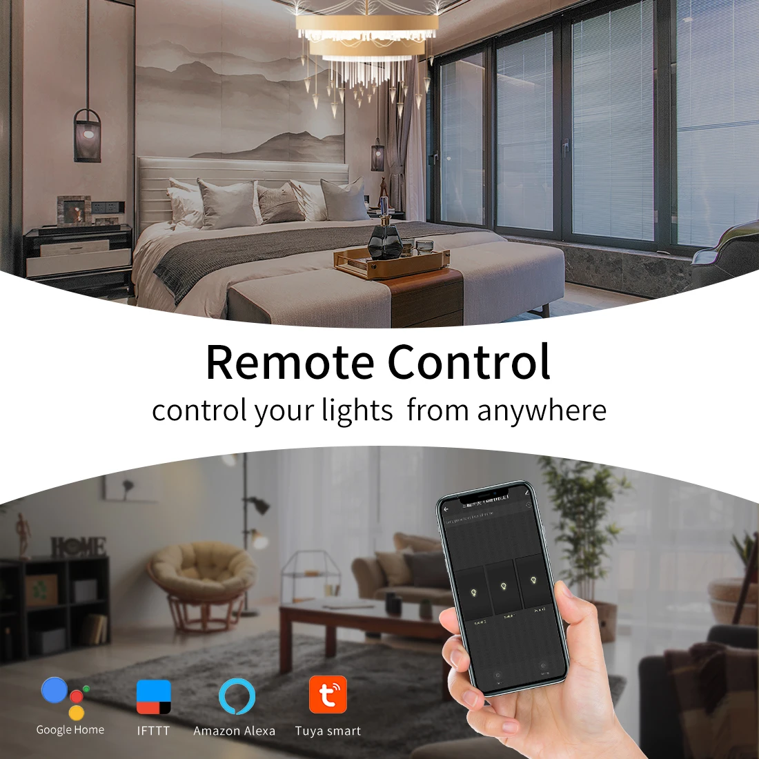 Фото Bingoelec TUYA ZigBee умные сенсорные выключатели света настенная розетка ЕС термостат ZigBee Multi-Control Association Alexa Smart Life №3