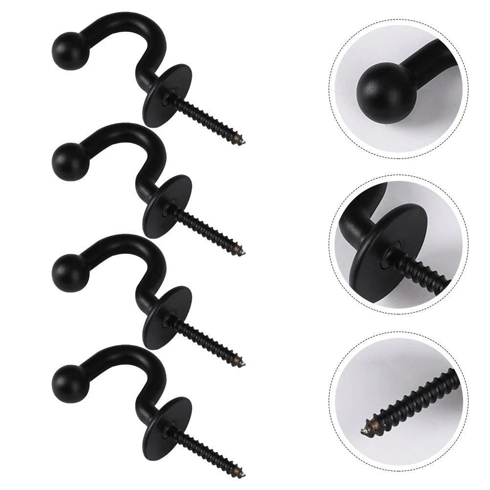 

Curtain Hook Wall Hooks Metal Mounted Tiebacks Drapery Window Ceiling Holdbacks Bracket Coat Tieback Treatment Accessories Rack