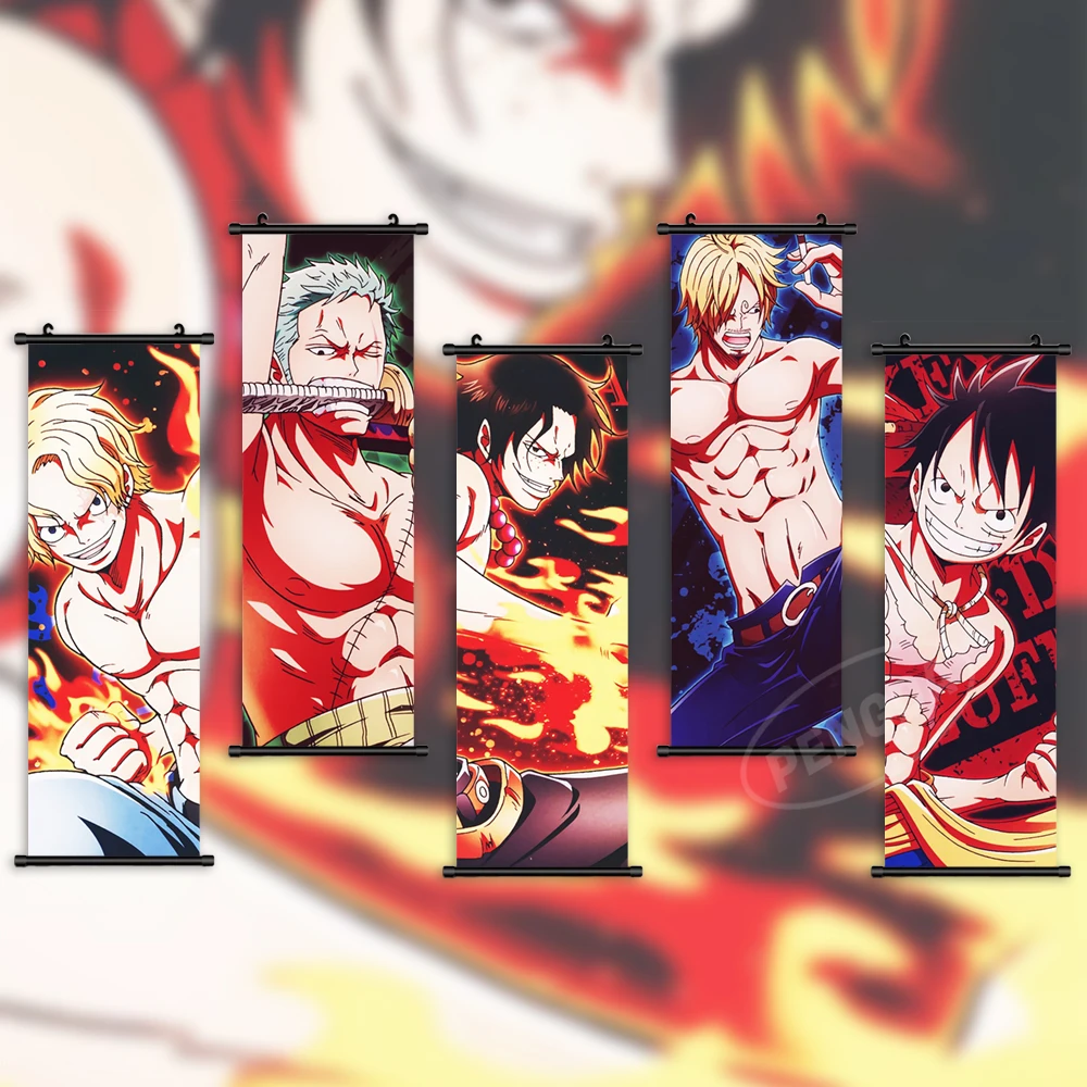 Домашний декор аниме холст фотографии Луффи постер Зоро печать Настенная