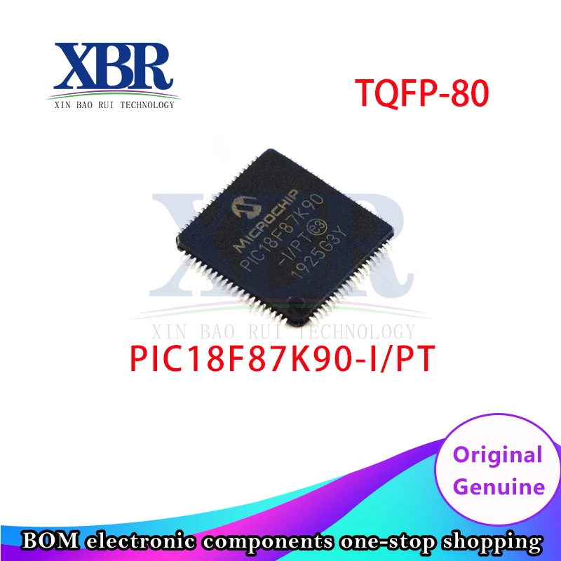

5 pcs PIC18F87K90-I/PT TQFP-80 8 bit microcontroller MCU 128kB Flash 4kB RAM LCD
