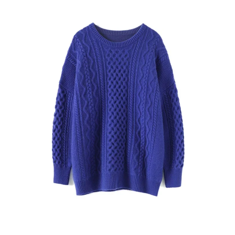 100% кашемировый зимний теплый свитер для женщин Новый Дизайнерский Модный