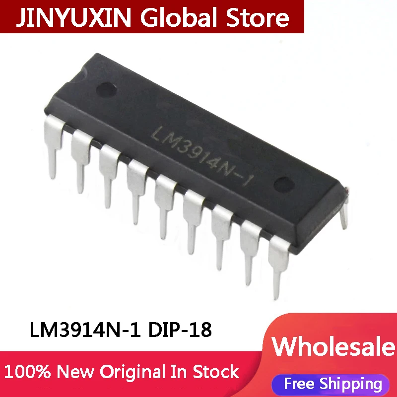 

10-100 шт., стандартный Компаратор напряжения LM3914N, Плата дисплея батареи LM3914, стандартный чип IC DIP-18, оптовая продажа
