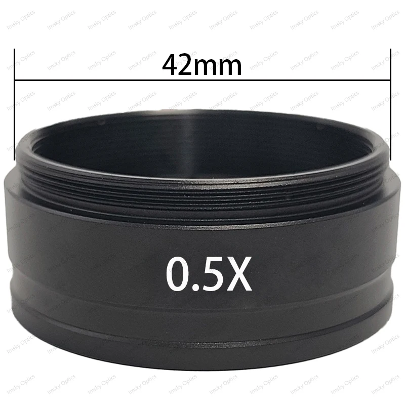 

0,3X 0,5X 0,7X 1,5X 2X объектив Барлоу M42 с резьбовым интерфейсом для промышленной камеры микроскопа 180X 200X 300X
