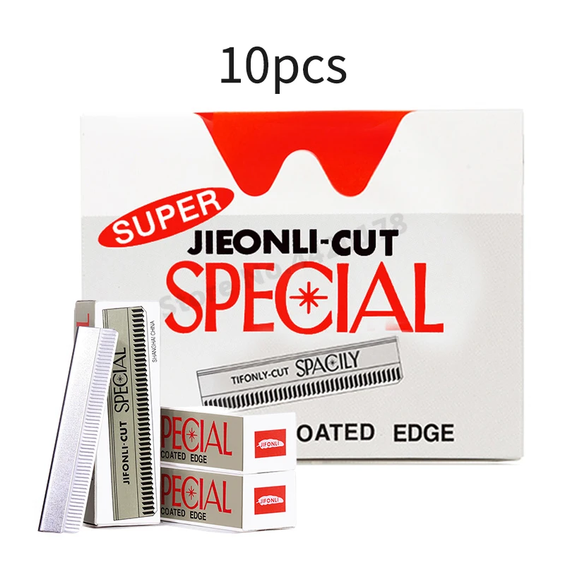 

10pcs/1 Box Stainless Steel Eyebrow Blade Eyebrow Trimmer Blades Eyebrow Trimmer for Permanent Makeup Brow Tattoo Beauty Tool