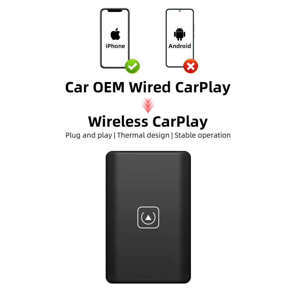 

Беспроводной адаптер CarPlay TIMEKNOW для Apple iPhone, подключенный к беспроводному ключу Carplay Plug And Play, USB-соединение, автомобильный ключ
