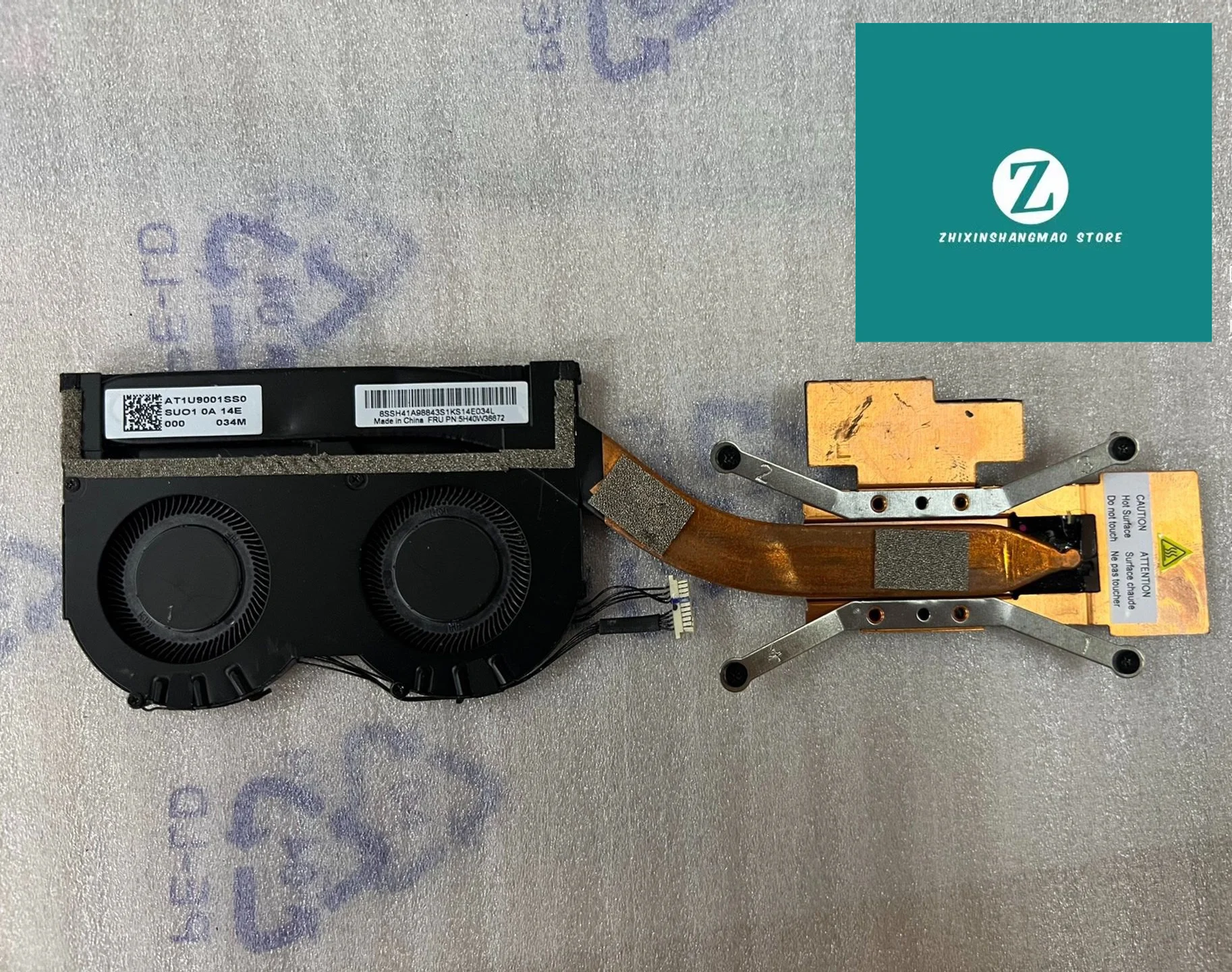 

Genuine FOR Lenovo ThinkPad X1 Carbon 2021 X1C 9th FAN HEATSINK 5H40W36672