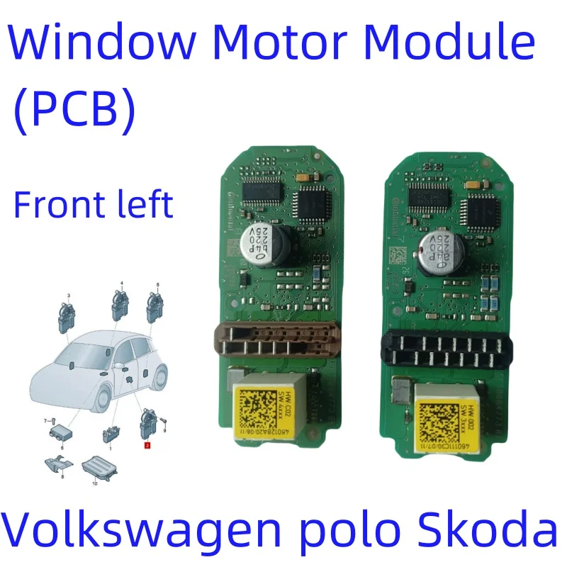 Модуль стеклодвигателя печатная плата для VW Polo Skoda Rapid Ameo SEAT Ibiza 6j 6R 0959801 AH 0959802 0959811