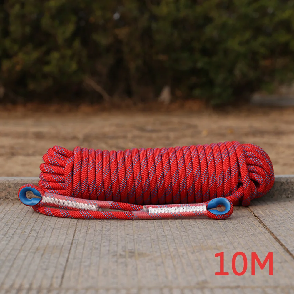 

New Outdoor 10m Heavy Duty Rock Climbing Rope Emergency Paracord Rescue Safety Hiking Parts Aerial Work Accessories