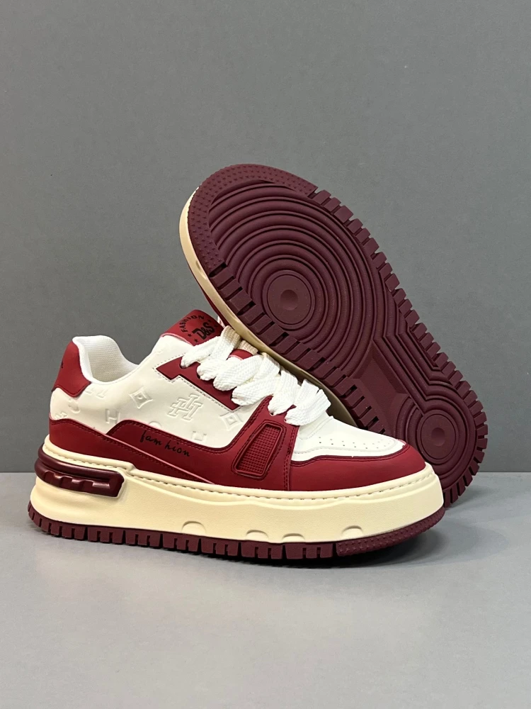 Мужская обувь Ozhouzhan осень 2023 новые корейские повседневные кроссовки на платформе