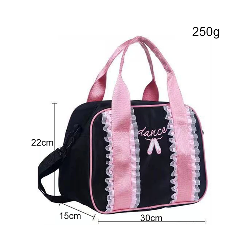 Pink Child Ballet Lace Bags Womens Ballet Sports Yoga Dance Gymnastic Bag For Girls Handbag Crossbody Cavans Large Capacity Bag
