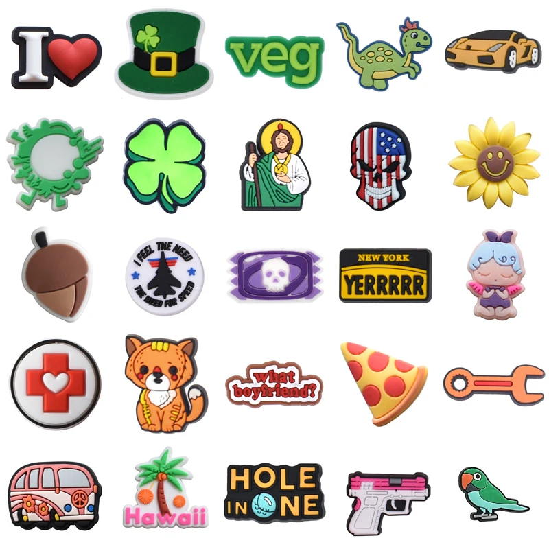

Women Charm Wholesale Bulk Packs Set Jeans Boy Para Pins Gifts Girl Shoes Accessories Decorations for Crocs Shoe Charms Men Kids