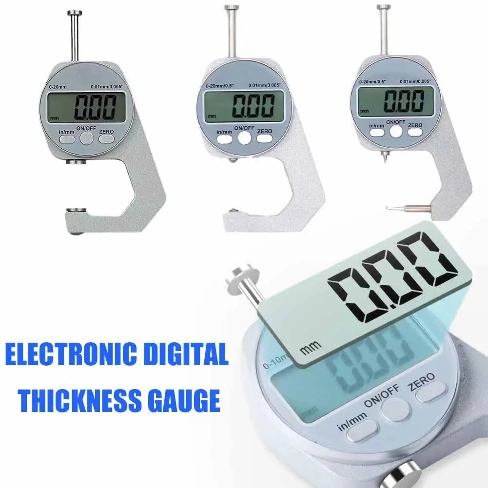 Digital Thickness Gauge Measuring Tools Electronic Thickness Meter Measure Thickness Of Paper Cloth Thin Metal Micrometer 0.01mm