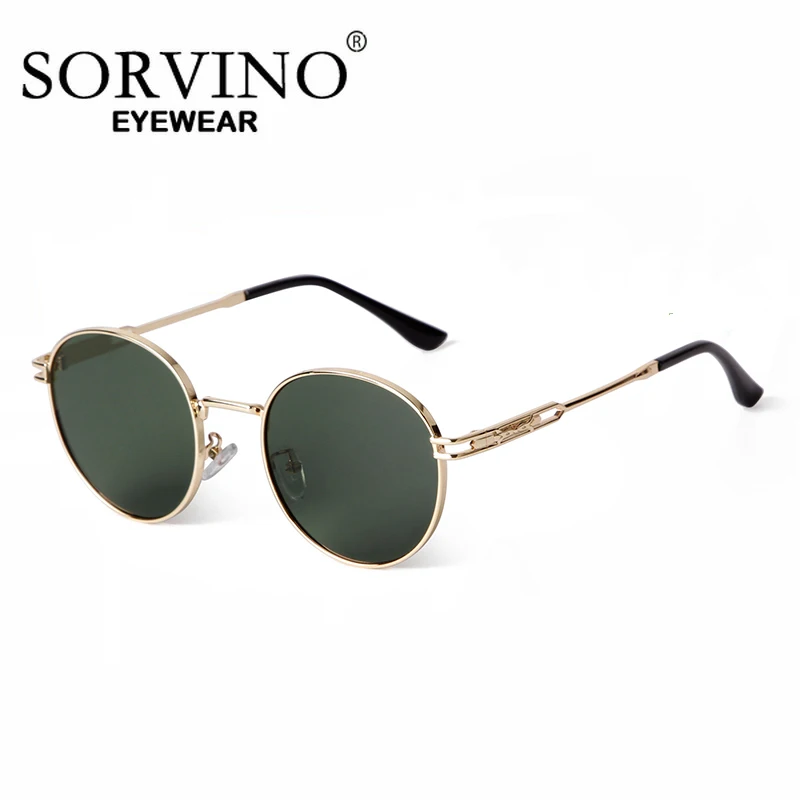 SORVINO круглые солнцезащитные очки в стиле ретро для женщин и мужчин брендовые