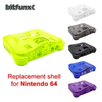 replacement plastic shell translucent case for n64 nintendo 64 replacement case transparent boxes