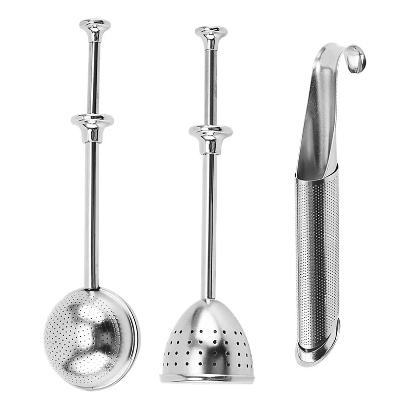 

Long-Handle Stainless Steel Tea Strainers,Premium Tea Infuser Filter for Loose Leaf Tea,Reusable Tea Interval Diffuser Teapot