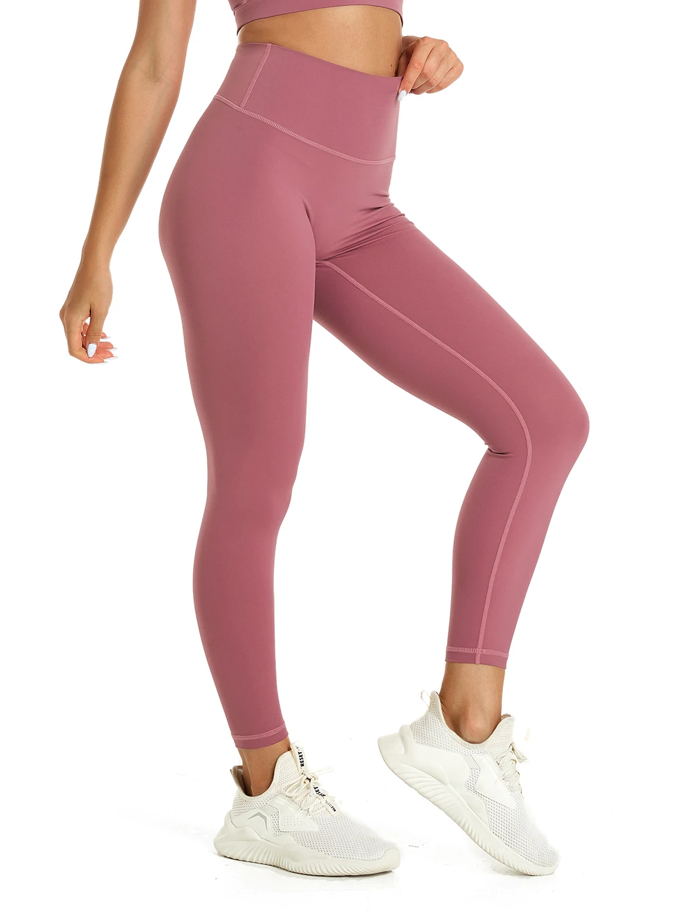 Nepoagym 28 Inch Rhythm Classic No Front Seam Women Sport Leggings Buttery Soft Yoga Pants Fitness Legging for Workout Running