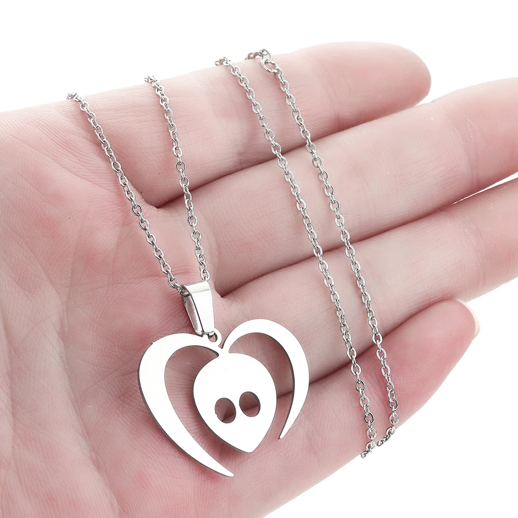 Ожерелье Kinitial из нержавеющей стали с подвеской в виде сердца чокер для женщин