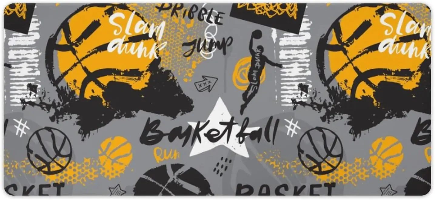 Спортивный Настольный коврик для баскетбола большой игровой мыши с мультяшным