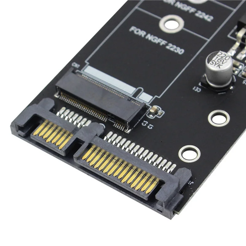 Адаптер M.2 SATA M2 к Конвертер NGFF 2 5-дюймовая карта SATA3 Ключ B для 2230-2280 SSD