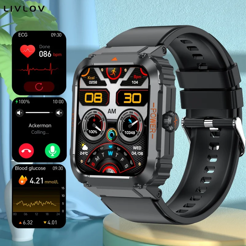

Смарт-часы ET550 с функцией Bluetooth, пульсометром и электрокардиограммой