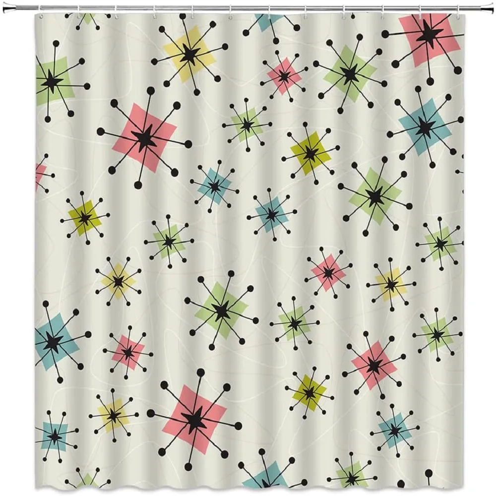 Занавеска для душа среднего века знаковая декоративная занавеска ванной с