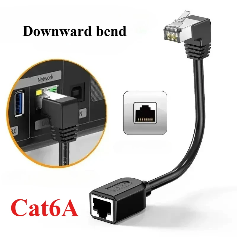 

Ethernet кабель Cat 6A 90 градусов RJ45