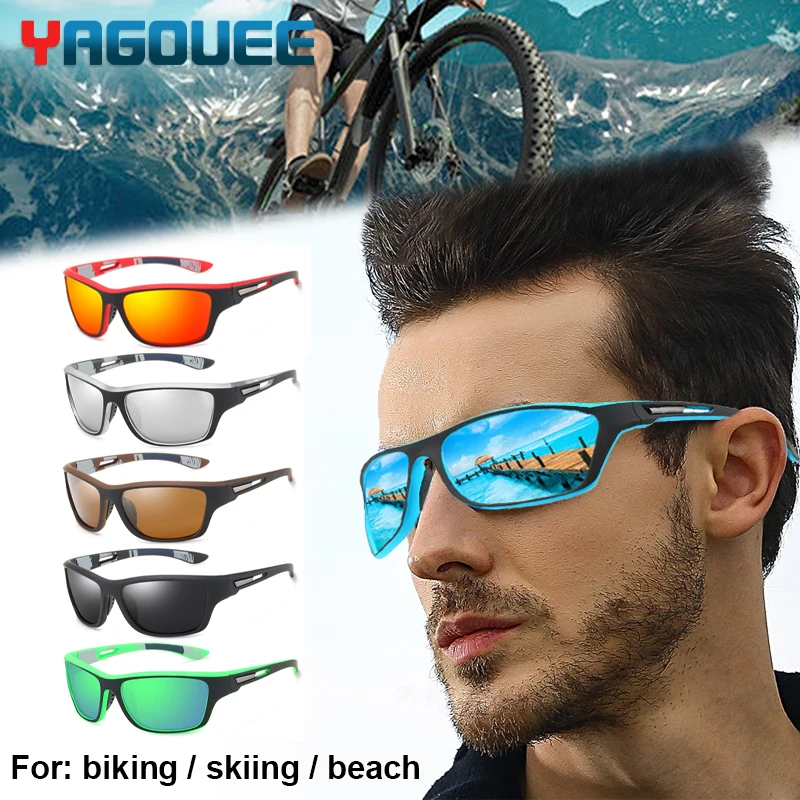 Mens Sun Glasses UV Protection Sport Polarized for Men Outdoor Sports Windproof Sand Bicycles Sunglass SPORT SUNGLASS FOR MAN