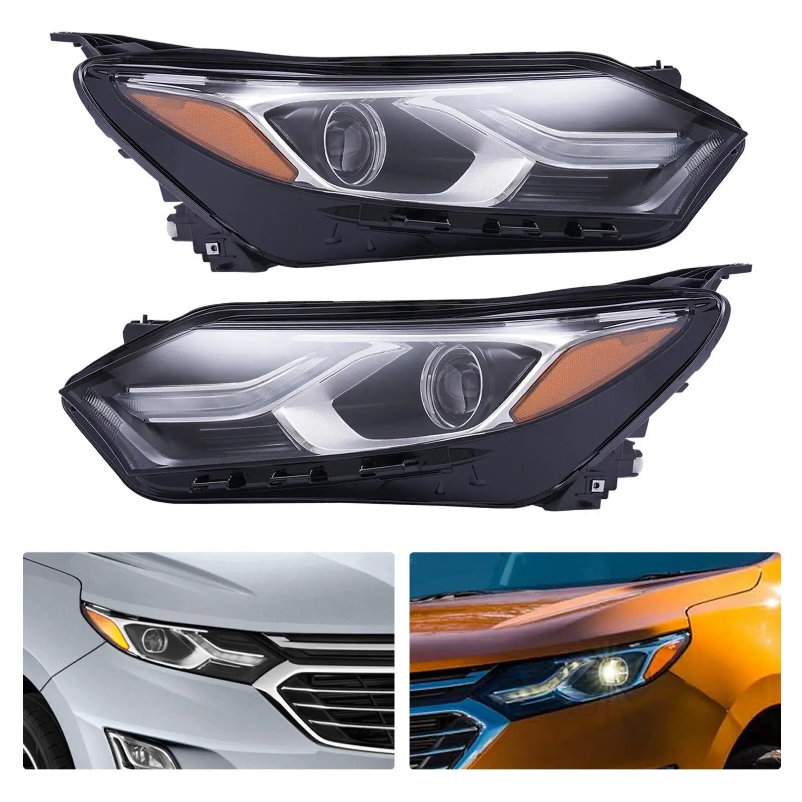 

AP02 для 2018 2019 2020 2021 Chevy Equinox HID/Xenon светодиодный DRL фары левый/правый