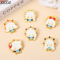 cartoon anime enamel brooch personalized brooch anime girl clothes backpack lapel badge character jewelry gifts for fan friends