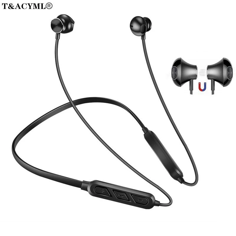 

Беспроводные Bluetooth-наушники, спортивные наушники с шейным ободом, гарнитура с микрофоном и шумоподавлением, наушники с басами для iPhone, Huawei, ...