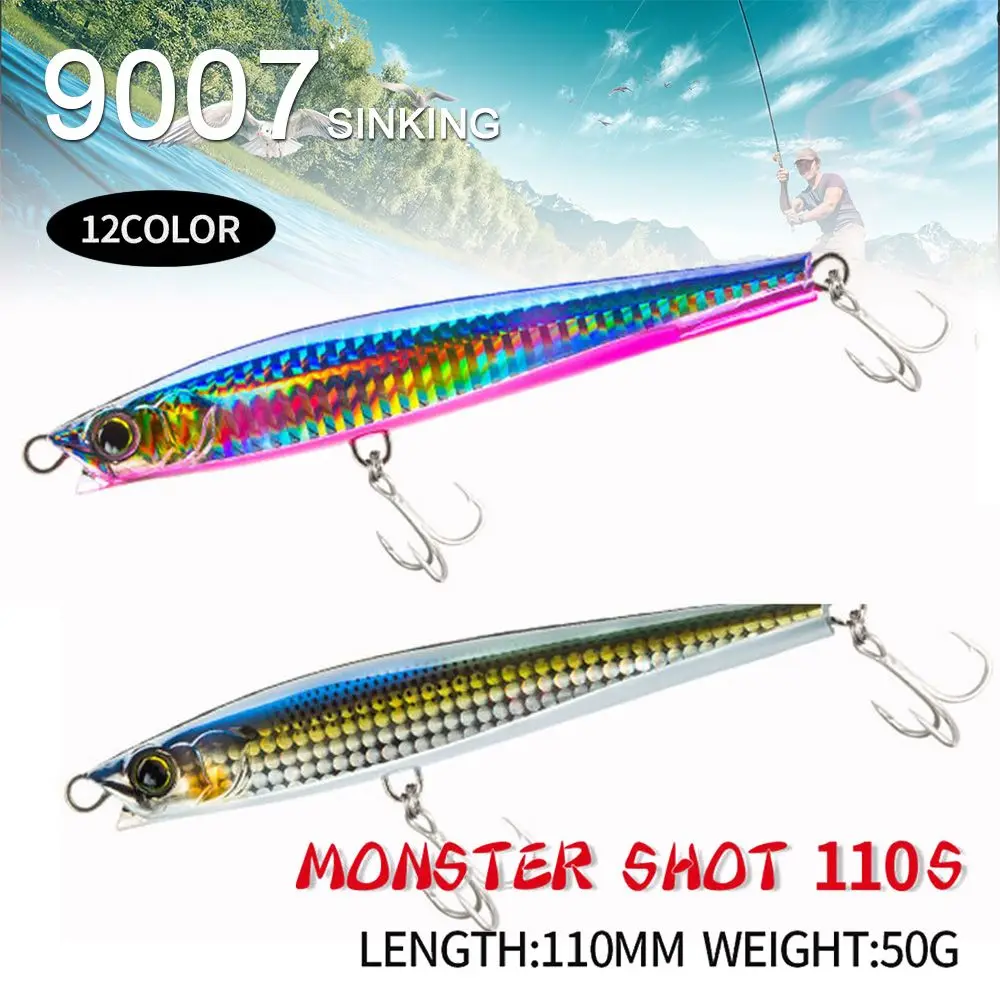 

Multicolor Tackle Useful Crankbaits Fish Hooks Winter Fishing Minnow Lures Sinking Pencil Sinking Minnow Baits