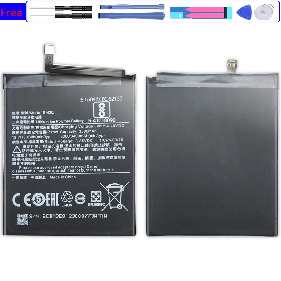 

BN32 BM3E Mobile Phone Battery for Xiaomi Mi 8 Mi8 M8 Replacement Battery