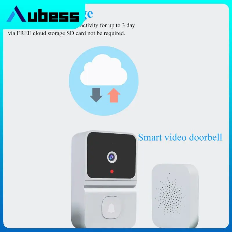 

Портативный дверной звонок с дистанционным управлением через приложение, ультраширокоугольный объектив, Wi-Fi, Визуальный дверной звонок Tuya, двусторонний голосовой домофон, умный мини-дом