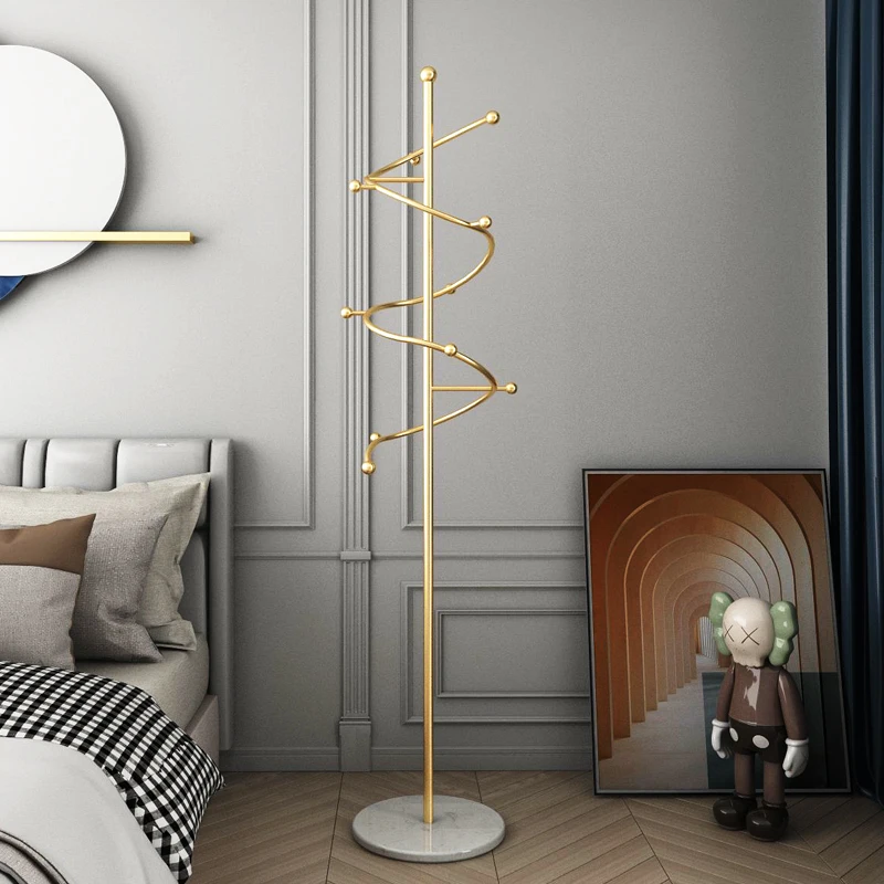 

Entryway Rectable Coat Rack Floor Entrance Hall Modern Hanging Heavy Coat Rack Nordic Hall Spiral Perchero Pie Hall Furniture
