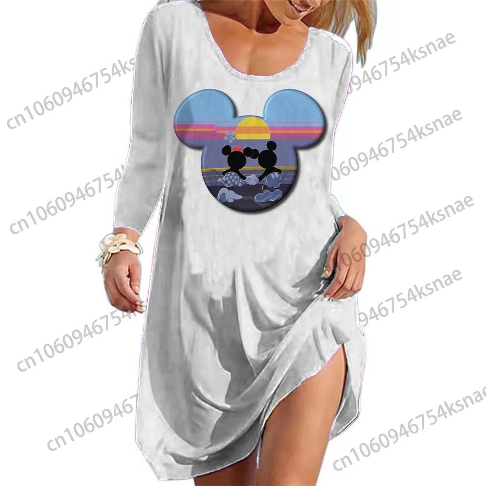 

Disney Soft Evening Dresses Long Luxury 2022 Runway Dress 2022 Women Holiday Outfits Woman Ceremony Dress Y2k Minnie Beach Wear